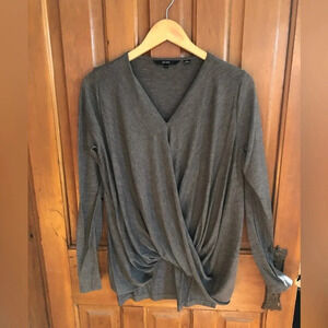Cross Front Long Sleeved Top